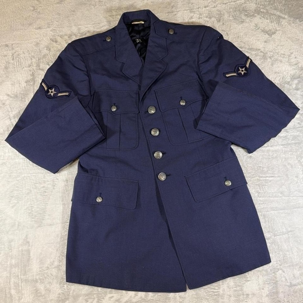 Rare 80s Authentic US Air‎ Force Dress Coat | Vintage Military Jacket | 37S